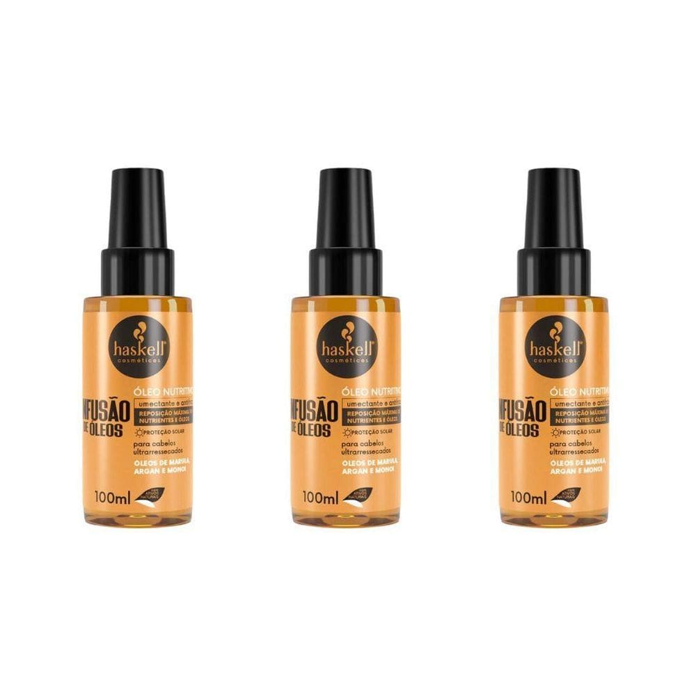 Finalizador Haskell Infusao De Oleos 100Ml - Kit Com 3Un