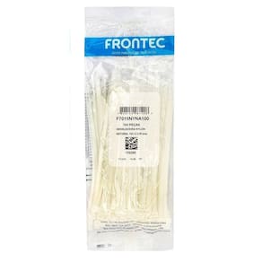 Abraçadeira NYLON 3,7 X 151MM Branca Frontec 100UN