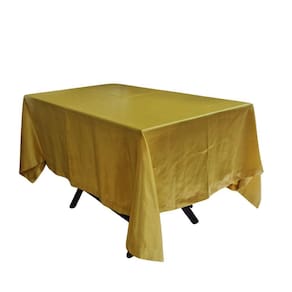 Toalha De Mesa Shantung Seda Dourado Natal 160x200