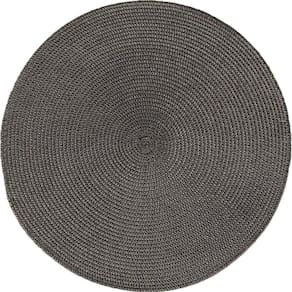 Kit 12 Americano Requinte Liso Para Mesa Redondo 38cm Chumbo