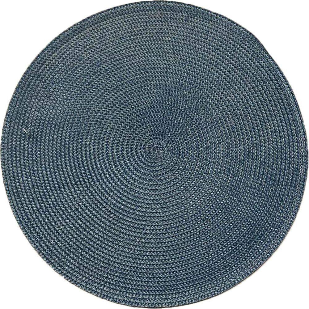 Kit 4 Americano Requinte Liso Para Mesa Redondo 38cm Navy