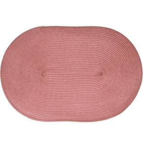 Kit 8 Americano Requinte Liso Para Mesa Oval 30x45cm Rosê