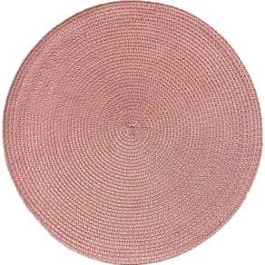 Kit 8 Americano Requinte Liso Para Mesa Redondo 38cm Rosê
