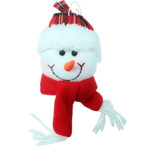 Kit 6 Enfeite Pendentes árvore De Natal Boneco De Neve 20cm