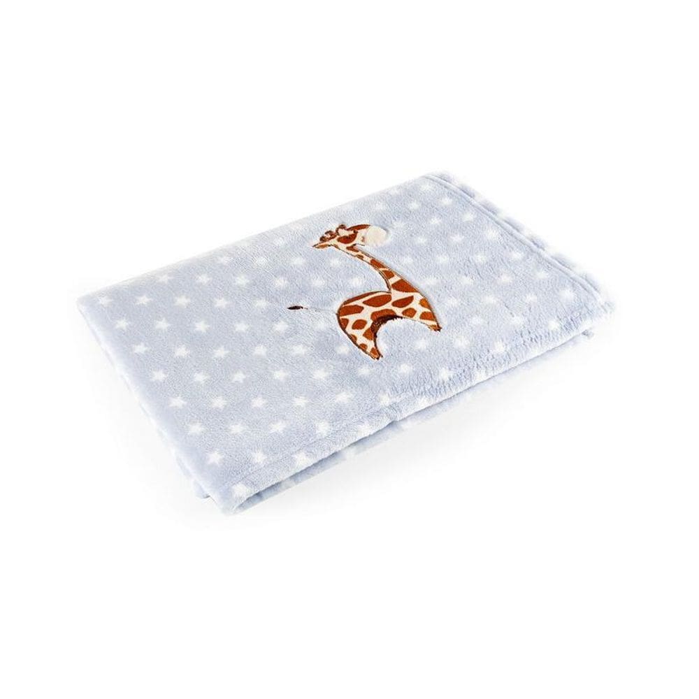 Manta Azul Girafa - Baby Pil