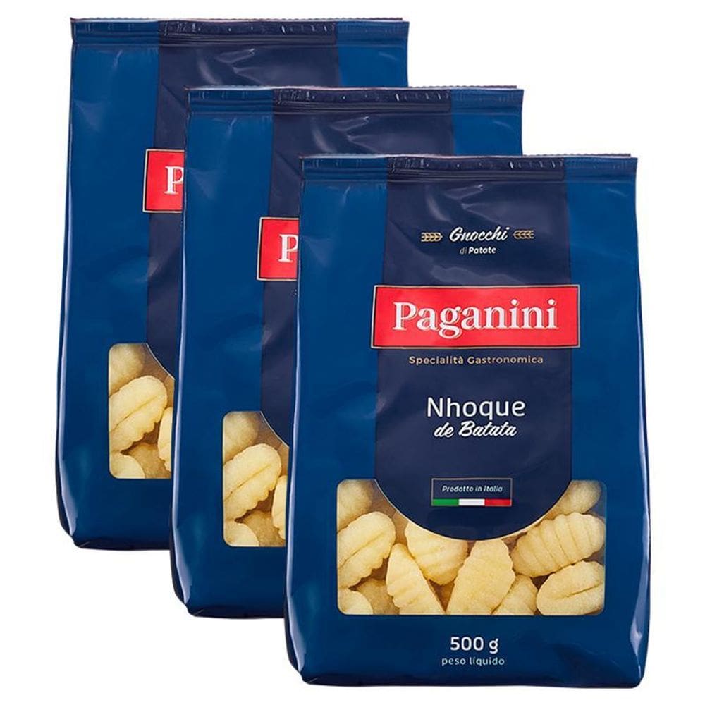 Kit 3X: Nhoque De Batata Paganini 500G