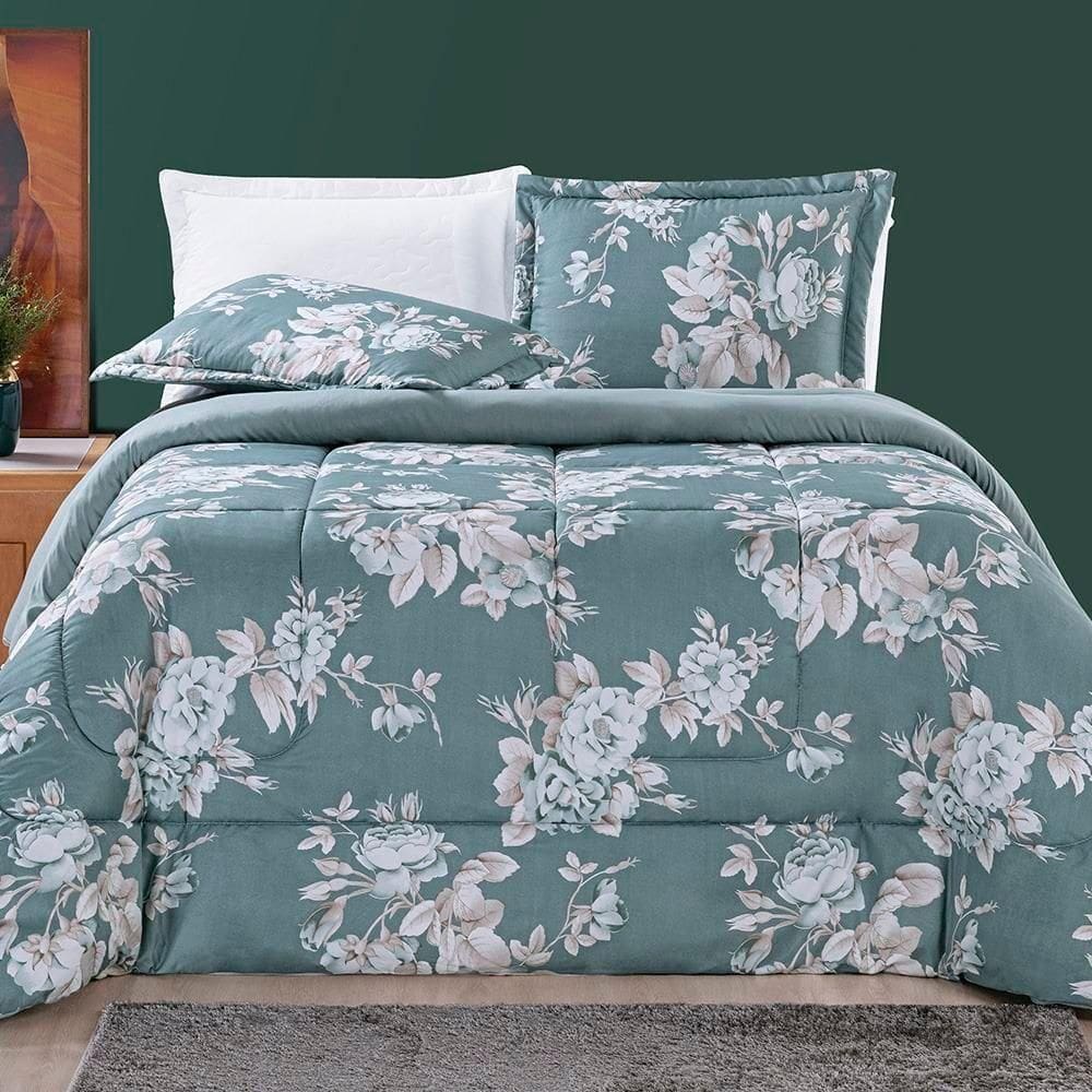 Kit Edredom Avere Super King 03 Peças Primavera