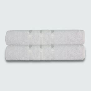 Toalhas P/ Secar Pet 2 Peças Beka 70x125 Cm 100% Algodão Branco