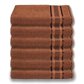 6 Toalhas Plus Size Grossa E Macia 80x180 Marrom