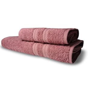 Jogo 2 Toalhas Itália Soft 1 Banho 1 Rosto Grossa 100% Algodão 430g-m² - Rosê Rosê