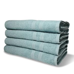 Kit Com 4 Toalhas De Banho 430g-m² Grande Grossa 80x150cm Itália Soft - Verde Claro Verde Claro