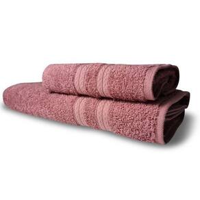 Jogo 2 Toalhas Itália Soft 1 Banho 1 Rosto Grossa 100% Algodão 430g/m² Rosê