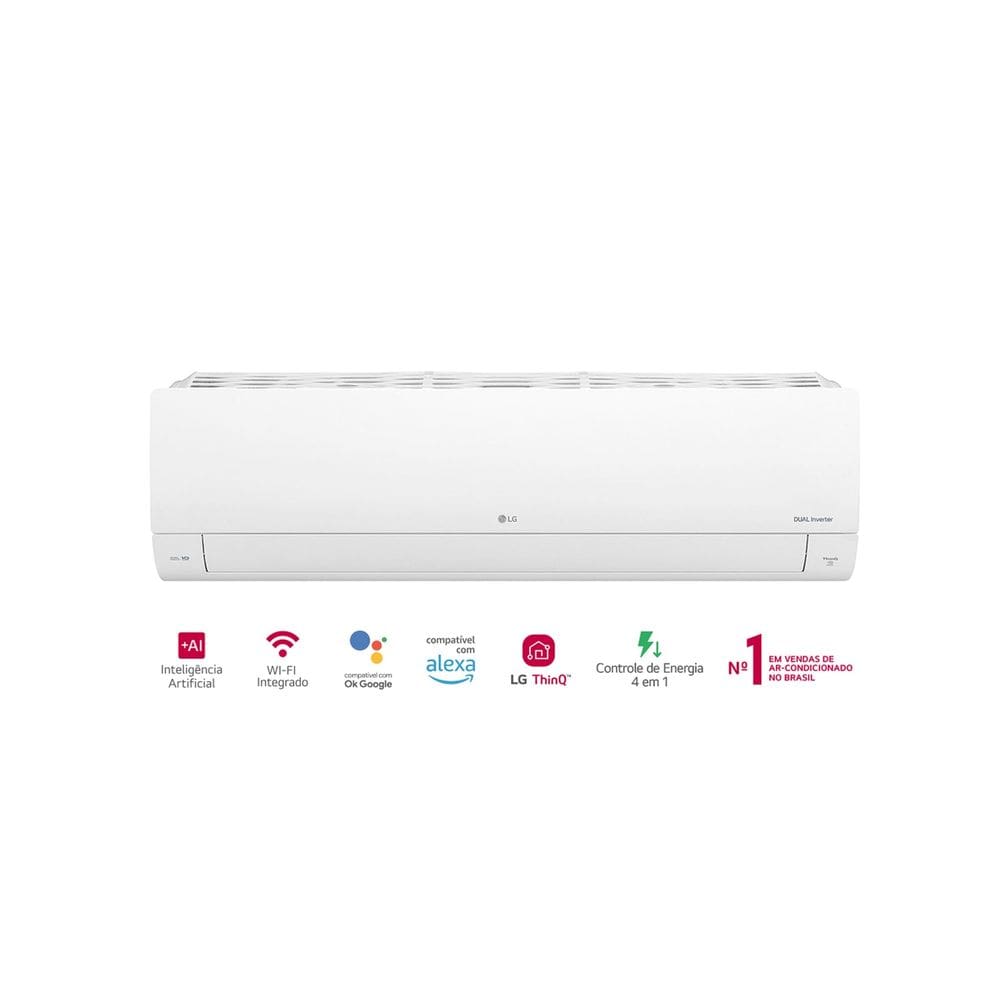 Ar-Condicionado LG Dual Inverter Voice +AI 15.000 BTU Frio 220V