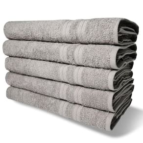 Kit 10 Toalhas Banho Gigante Itália Soft 100% Algodão Grossa Luxo - Cinza Cinza