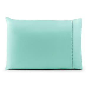 Fronha Avulsa 70cm X 50cm 1 Peça Laura 100% Poliéster Toque Percal 200 Fios Cor:verdetiffany