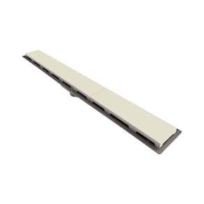 Ralo Linear Novii Seco 8884 75cm Saída Central Com Tampa Bege 8884