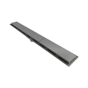 Ralo Linear Novii Sifonado 8894 75cm Saída Central Com Tampa Cinza 8894