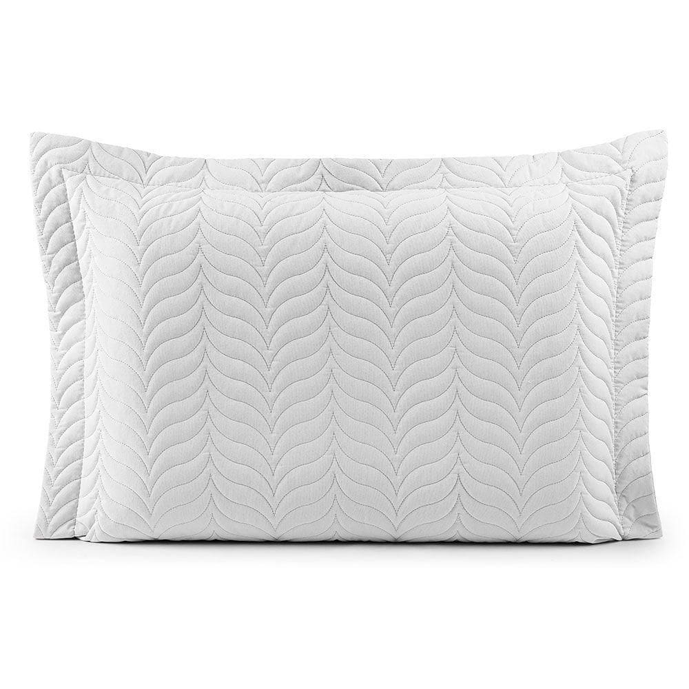 Porta Travesseiro Avulso 70cm X 50cm Com Debrum 1 Peça Paris Matelado 100% Algodão Percal 150 Fios Cor:branco