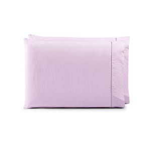 Par De Fronhas 70cm X 50cm 2 Peças Paris 100% Algodão Percal 150 Fios Cor:lilás