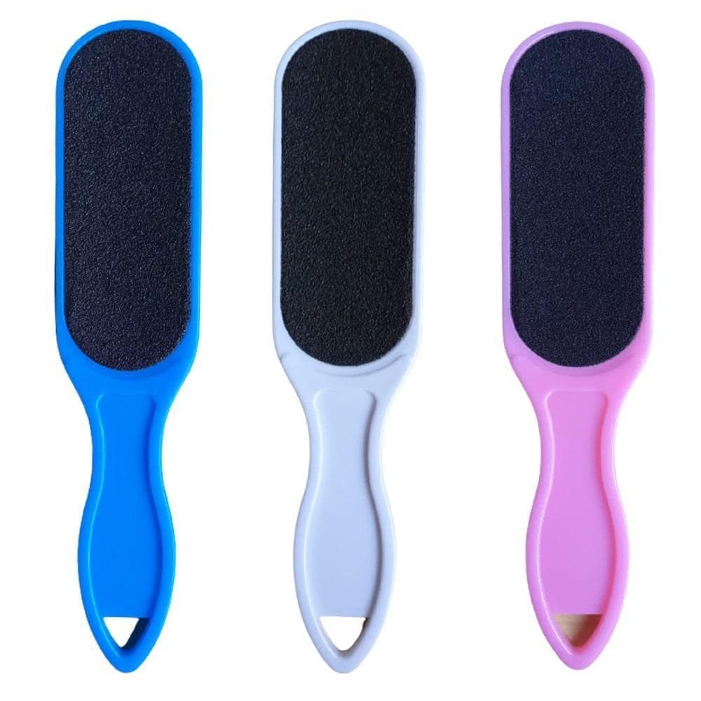 Kit Lixa Para Pés Plástico C/Dupla Face 25,5 X 5,7 Cm 3 Pçs