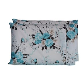 Par De Fronhas 70cm X 50cm 2 Peças Esmeralda 100% Algodão Percal 150 Fios Cor:verdetiffany
