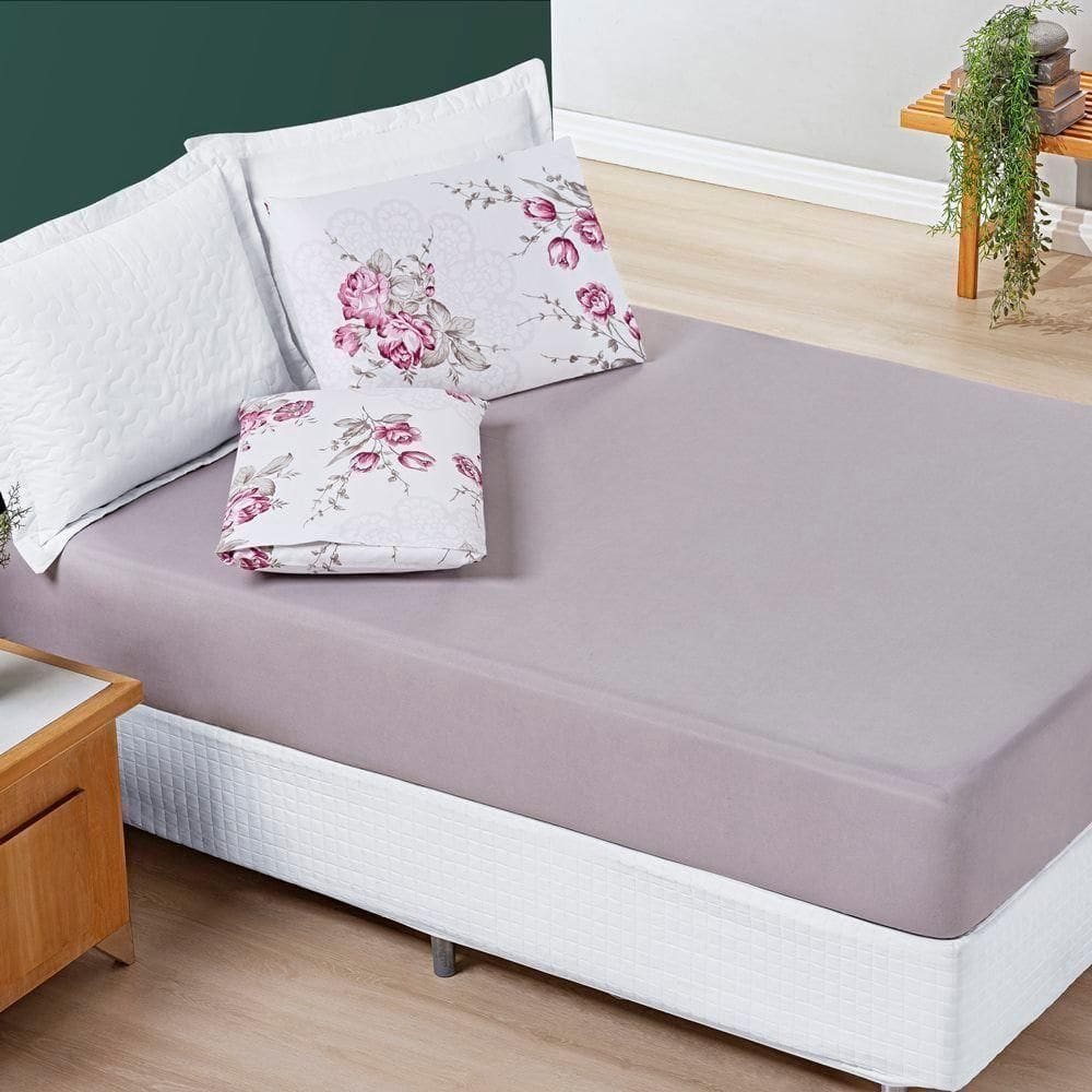 Jogo De Cama Avere Solteiro 02 Peças Lilac