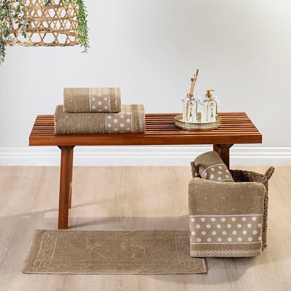 Jogo De Banho Petit Poá 05 Peças - Fendi