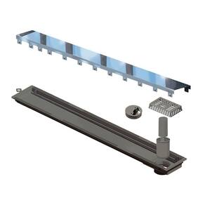 Ralo Linear Elleve Versatile 4262 75cm Saída Na Extremidade Com Tampa Polida