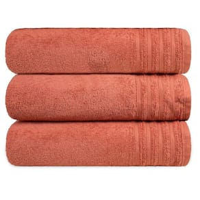 Kit 3 Toalha De Rosto Grande Fio Penteado 100% Algodão - Twist - Ferrugem