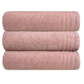Kit 3 Toalha De Rosto Grande Fio Penteado 100% Algodão - Twist - Rosa