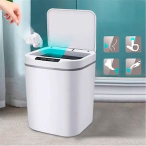 Lixeira Automática Com Sensor Recarregável Usb Escritório