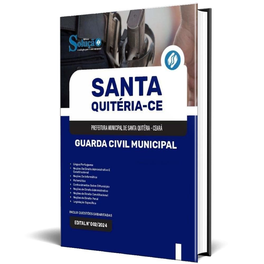 Apostila Prefeitura Santa Quitéria Ce 2024 Guarda Civil