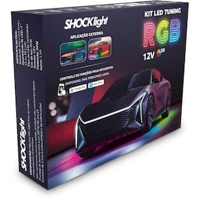 Kit Led Atmosferico Tuning Externo Rgb 60X90 Leds Shocklight