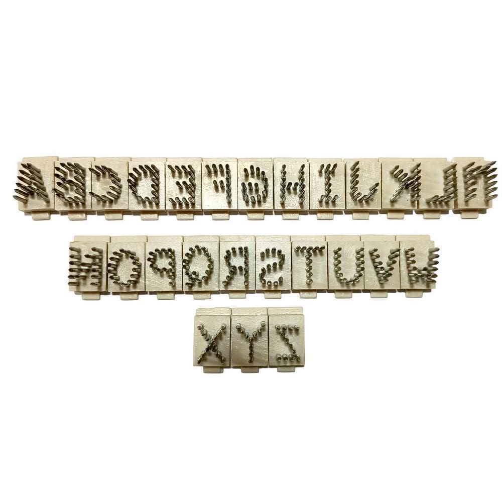 Jogo Letras Tatuador Stone 4 Posições 10Mm