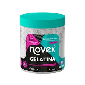 Gelatina Capilar Novex 1000G Santo Black Volumizadora