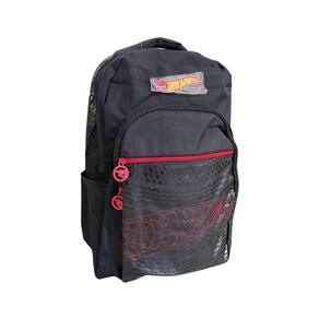 Mochila Escolar Infantil De Costas Vermelha Hotwheels Luxcel