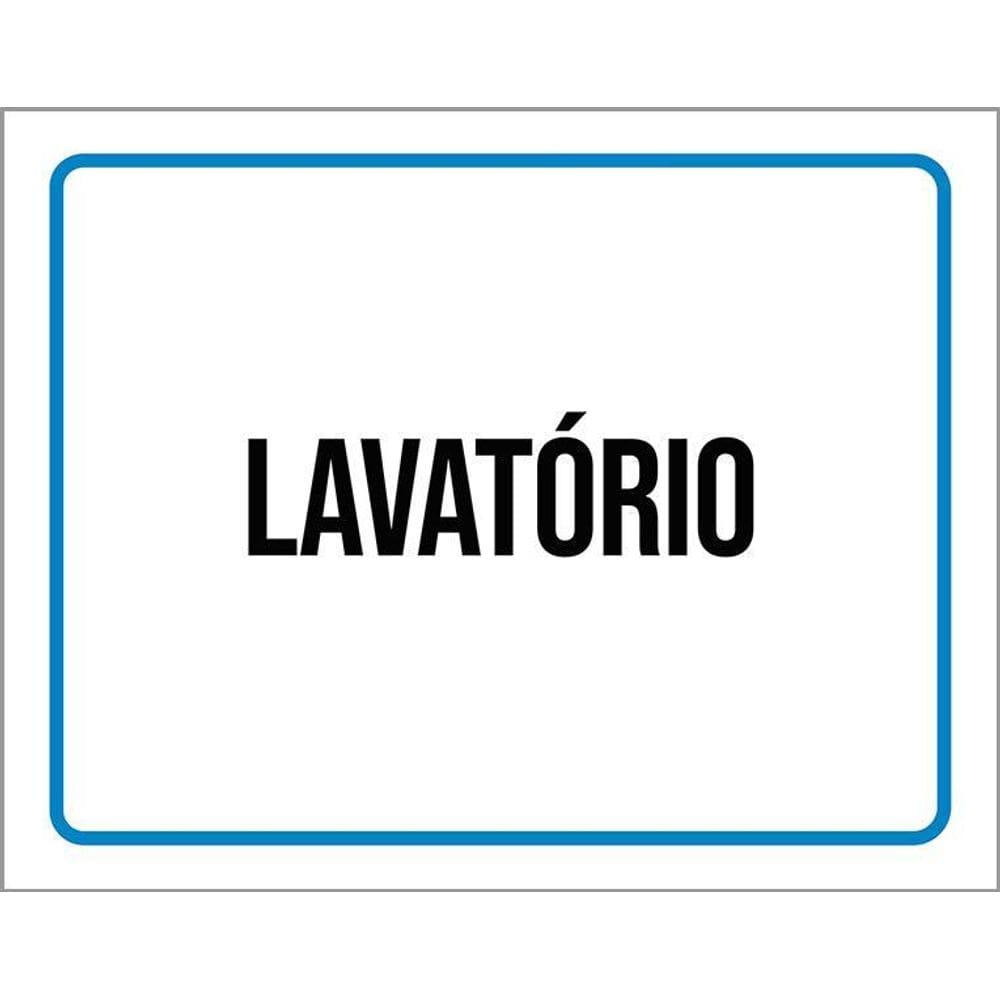 Placa Ambiente Sinalização Setor Lavatório 36X46