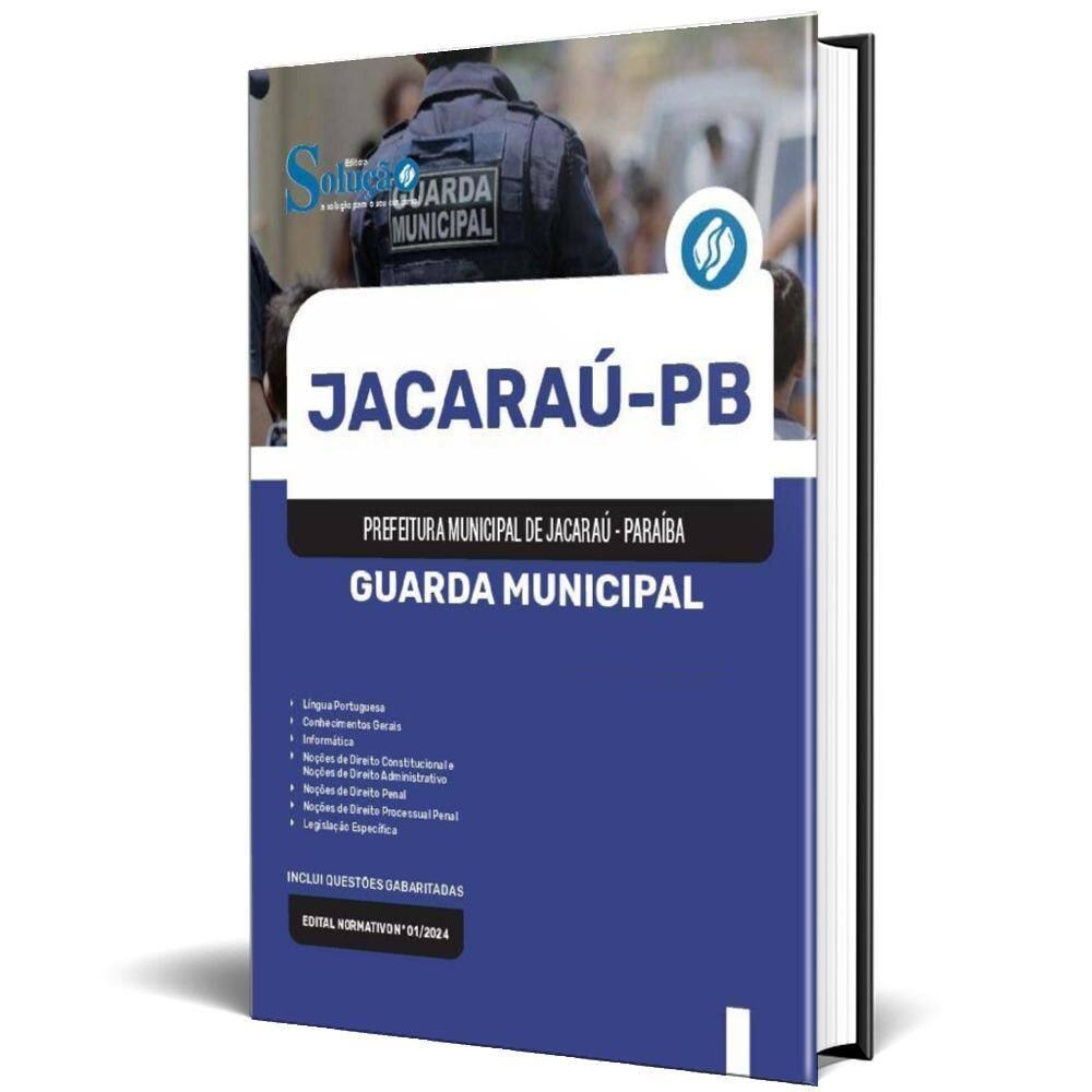 Apostila Prefeitura De Jacaraú Pb 2024 - Guarda Municipal