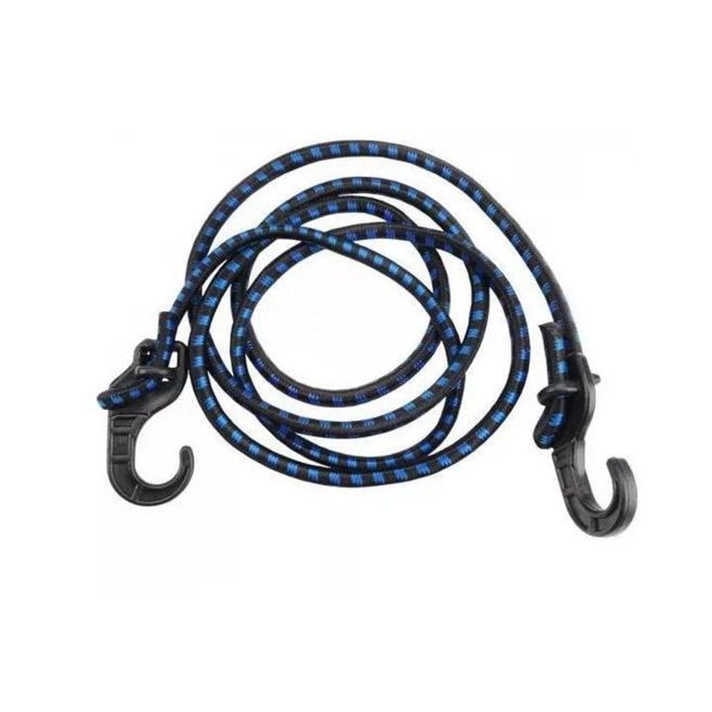 Elástico Para Bagageiro Preto Com Azul 10 Unidades
