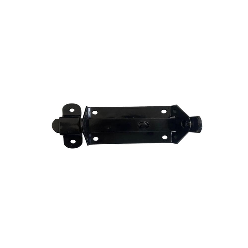 Trinco Fecho Chato Para Portão Porta Cadeado 9X3Cm Nº2 Preto