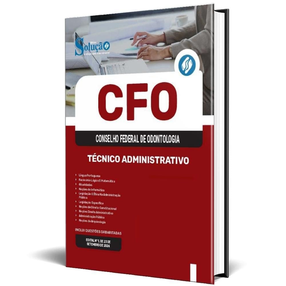 Apostila Cfo 2024 - Técnico Administrativo