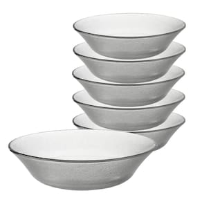Jogo 6 Bowls Vidro Transparente Acquamarine 15Cm