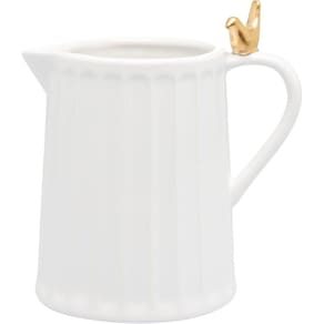 Leiteira Cerâmica Pequena Colibri 200Ml De Mesa E Servir
