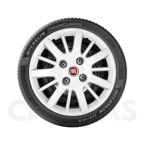 1X Calota Fiat Palio Novo Uno Siena Aro 14 Com Emblema 073Cb