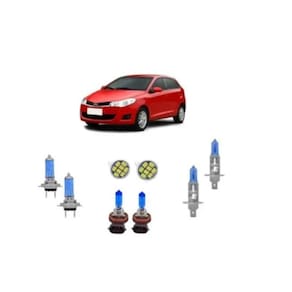 Kit Lampada Super Branca Chery Celer 11/16 Alto/Baixo/Milha