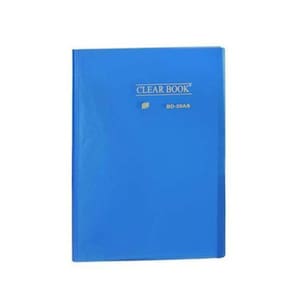 Pasta Catálogo 20 Folhas A4- Clearbook -Transparente Azul