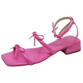 Sandalia Feminina Salto Baixo Lacinhos Lia Line 2266.71481