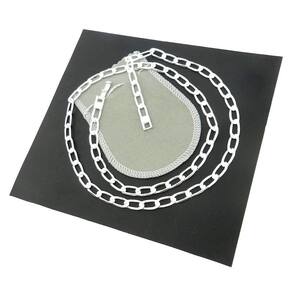 Corrente Masculina 50Cm 6Mm Largura Folheada Prata Cr198