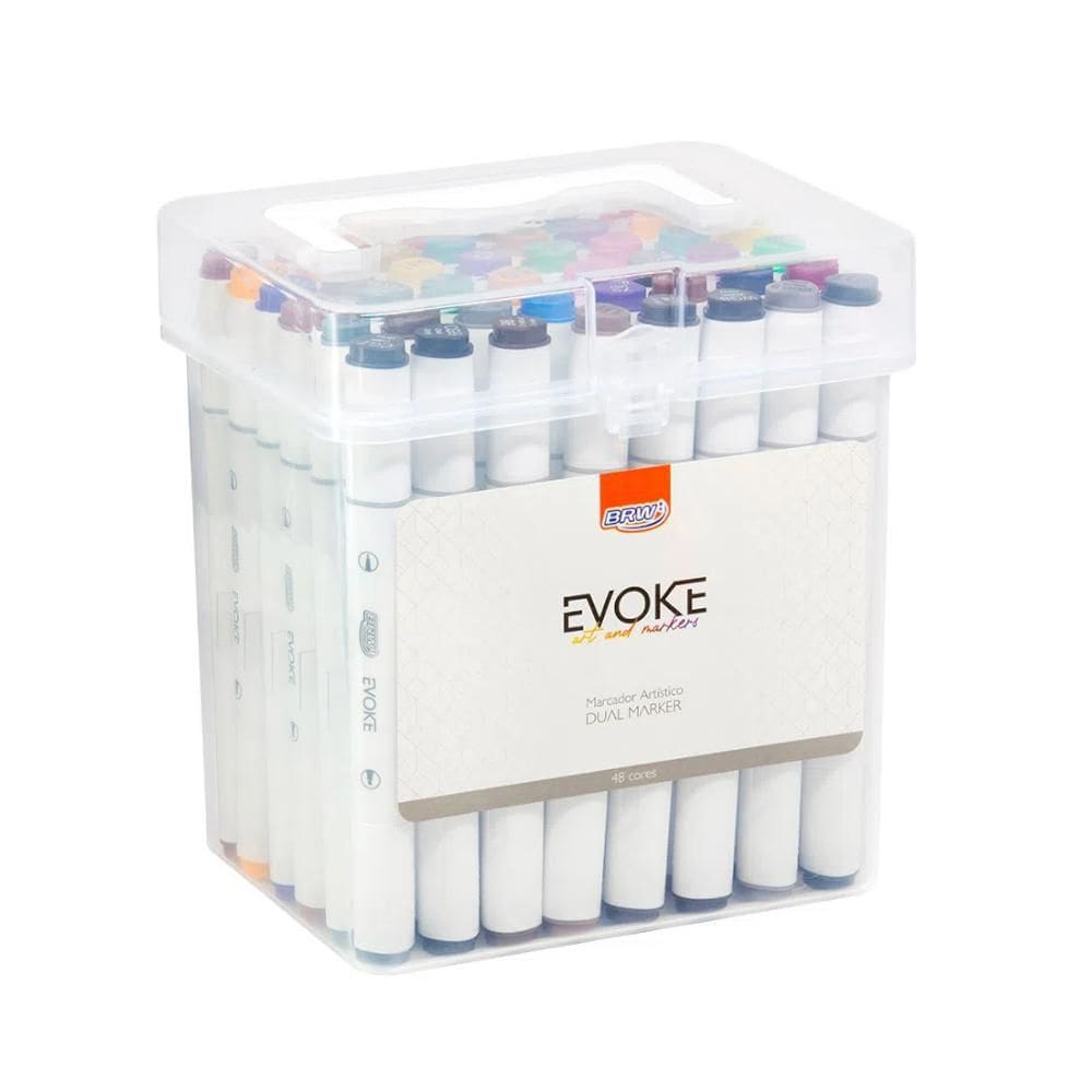 Marcador Artístico Brw Evoke Dual Marker Dm4800 48 Cores