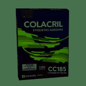 Etiqueta Inkjet E Laser Carta Cc185 279,4X215,9X1Mm Colacril